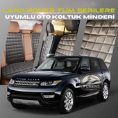 Land Rover Tüm Serilere Uygun Antrasit Renk Tay Tüyü Cepli & Terletmez Sırtlı Oto Koltuk Minder Seti - Koltuk Koruma Kılıfı (ÖN & ARKA TAM SET) thumbnail 1