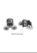 Knıtex Krom Duşakabin Tekerleği 2 Li KTX-2703 - 2