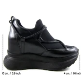 Erkan Saçmacı Arsenie Siyah Taşlı Gizli Dolgu Topuklu Günlük Ayakkabı - 2