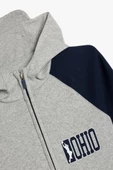 Koton Erkek Çocuk Oversize Fermuarlı Kapşonlu Sweatshirt Fermuarlı Basketbol Baskılı - 3
