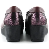 Erkan Saçmacı Emma Bordo Hakiki Deri Dolgu Topuklu Günlük Ayakkabı thumbnail 3