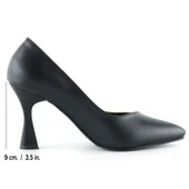 Erkan Saçmacı Jatqılı Plus Ten Siyah Kadeh Topuklu Ayakkabı - 2