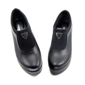 Erkan Saçmacı Sofia Exclusive Siyah Streç Tokalı Yuvarlık Burun Dolgu Topuklu Günlük Ayakkabı - 3