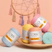 Loren Cotton Macrame Bej - R143 - 34365 - 3
