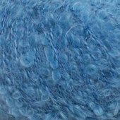 La Mia Alpaca Boucle 50 Gr Mavi El Örgü İpi - L339 - 34390 thumbnail 2