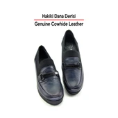 Erkan Saçmacı Catherine Lacivert Hakiki Dana Derisi Dolgu Topuklu Streç Günlük Ayakkabı thumbnail 7