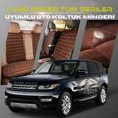 Land Rover Tüm Seriler  Kahverengi Renk Tay Tüyü Cepli & Terletmez Sırtlı Oto Koltuk Minder Seti - Koltuk Koruma Kılıfı (ÖN & ARKA TAM SET) thumbnail 1