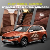 Fiat Egea Cross Kahverengi Renk Tay Tüyü Cepli & Terletmez Sırtlı Oto Koltuk Minder Seti - Koltuk Koruma Kılıfı (ÖN & ARKA TAM SET) thumbnail 1