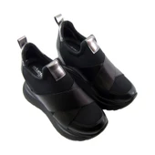 Erkan Saçmacı Lopez Siyah Streç Gizli Dolgu Topuklu Günlük Ayakkabı - 3