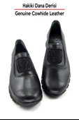 Erkan Saçmacı Morena Siyah Hakiki Dana Derisi Taşlı Yuvarlak Burun Günlük Ayakkabı thumbnail 4
