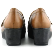 Erkan Saçmacı Taylor Taba Hakiki Deri Dolgu Topuklu Günlük Ayakkabı thumbnail 3