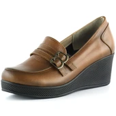 Erkan Saçmacı Taylor Taba Hakiki Deri Dolgu Topuklu Günlük Ayakkabı thumbnail 1