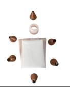 PASTALAND DEKORATİF DUY SETİ 6 LI TAKIM - 1