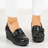 Erkan Saçmacı Taylor Siyah Yılan Hakiki Deri Dolgu Topuklu Günlük Ayakkabı - 4