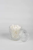 Kristal Desen Noktalı Şekerlik İşleme Kapaklı Çay Sunum 8 x 8 cm - 2