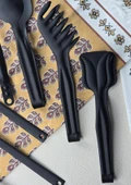 Black Servis Seti - 8li Mutfak Servis, Mangal Takımı - Paslanmaz Çelik, 8 Parça - 4