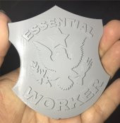 Essential Worker Temel Öncelikli Çalışan Rozeti Arma  Biblo Dekor - 1