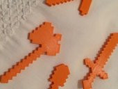 Minecraft Araçları: Kazma, Balta, Kürek, Kılıç Oyuncak - 11