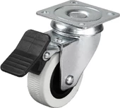 Hts 334 - 50x20 mm Çift Bilyalı Tablalı Frenli Teker 4 Adet - 1