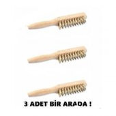 Tel Fırça Döküm Yüzey Mangal Izgara Tost Temizleyici 3 Adet - 1