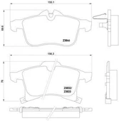 Opel Astra Ön Fren Balata (1998-2011) 1.6, 2.0, 1.4, 2.0 DTI, 1.3 CDTI, 1.9 CDTI 1605009 - 2