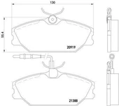 Renault Megane Scenic Ön Fren Balata (1996-2003) 1.6, 1.9, 2.0 7701209077 thumbnail 2
