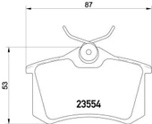 Seat Cordoba Arka Fren Balatasi (1995-2009) 2.0, 1.4 425056 - 2
