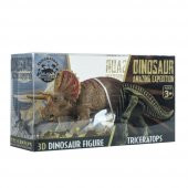 Sert Plastik Dinozor Figürü Triceratops - 3