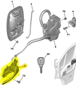 Peugeot Boxer Ön Kapi Kolu İç (2006-2023) 2.2, 2.2 HDI, 2.0 HDI 911761 thumbnail 2