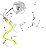 Citroen C4 Arka El Fren Teli (2014-2017) 1.2 VTI, 1.6 HDI 9808268580 thumbnail 2