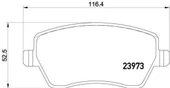 Renault Clio Sw Grand Sport Tur Ön Fren Balata (2006-2020) 0.9, 1.2, 1.6, 1.5 DCI, 1.2 TCE 410604775R - 2