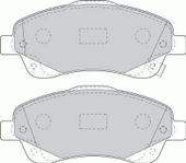Toyota Verso Ön Fren Balata (2004-2009) 1.6 0446505130 - 2