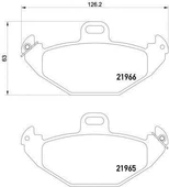 Renault Laguna Arka Fren Balatasi (1994-2002) 2.0 7701205491 - 2