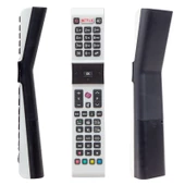 PROFİLO RCA49130 JVC-VESTEL-SANYO NETFLIX TUŞLU BEYAZ YAZISIZ LCD LED TV KUMANDA - 1