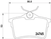Citroen Berlingo Arka Fren Balatasi (2008-2019) 1.6 HDI 1616872580 thumbnail 2