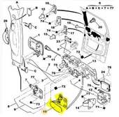 Peugeot Partner Orta Kapi Kolu İç (1995-2008) 1.4, 1.6, 1.9, 2.0 HDI, 1.6 HDI 9151P6 thumbnail 3
