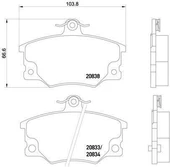 Fiat Tipo Ön Fren Balata (1988-2002) 1.4, 1.6 5892735 - 2