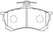 Mitsubishi Carisma Ön Fren Balata (1996-2005) 1.6 MR475458 - 1