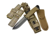 Columbia Tiger Tactical HTM 3321 B Kahverengi Outdoor / Survival Bıçak 27cm - Kauçuk Sap, Kılıflı, Kutulu - 2