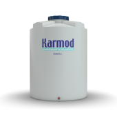 2000 Litre Polietilen Dikey Su Deposu - Beyaz - 1