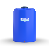 3000 Litre Polietilen Dikey Su Deposu - Mavi - 1