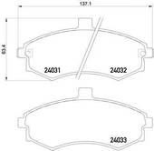 Hyundai Matrix Ön Fren Balata (2005-2011) 1.6, 1.5 CRDI 581012DA40 thumbnail 2