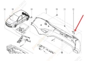 Renault Clio Arka Tampon Çeki Kapak (2009-2013) 1.4, 1.2, 1.6, 1.5 DCI 7701210229 thumbnail 2