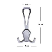 Villa Portmanto Vestiyer Duvar Askısı Dolap Elbise Askılığı Krom thumbnail 2