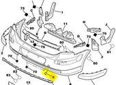 Peugeot 307 Arka Tampon Çeki Kapak (2001-2008) 1.6, 1.4, 2.0, 1.4 HDI, 1.6 HDI 7414EC - 1