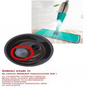 Spin Mop Premium Sprey Mop 4 Adet Mop Yeni Nesil Esnek 360 Derece Dönebilen Geniş Paspas - 3