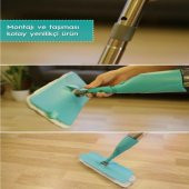 Spin Mop Premium Sprey Mop 4 Adet Mop Yeni Nesil Esnek 360 Derece Dönebilen Geniş Paspas - 9
