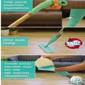 Spin Mop Premium Sprey Mop 4 Adet Mop Yeni Nesil Esnek 360 Derece Dönebilen Geniş Paspas - 10