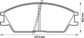 Hyundai Getz Ön Fren Balata (2002-2011) 1.6, 1.3, 1.4, 1.5 CRDI 5810122A10 - 2