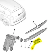 Peugeot 5008 Silecek Kolu Kapaği (2009-2014) 1.6 HDI 642237 - 1